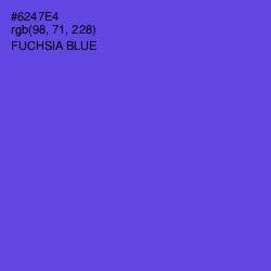 #6247E4 - Fuchsia Blue Color Image