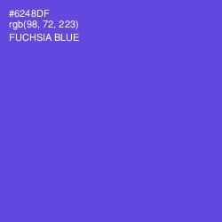 #6248DF - Fuchsia Blue Color Image