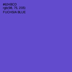 #624BCD - Fuchsia Blue Color Image