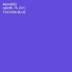 #624BDD - Fuchsia Blue Color Image