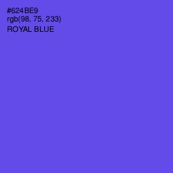 #624BE9 - Royal Blue Color Image