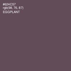 #624C57 - Eggplant Color Image