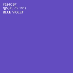 #624CBF - Blue Violet Color Image