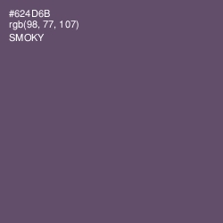 #624D6B - Smoky Color Image