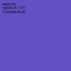 #6251C5 - Fuchsia Blue Color Image