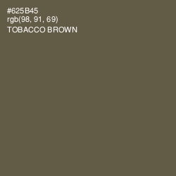 #625B45 - Tobacco Brown Color Image