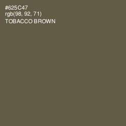 #625C47 - Tobacco Brown Color Image