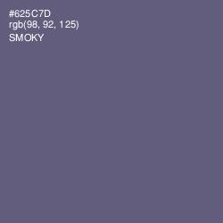 #625C7D - Smoky Color Image