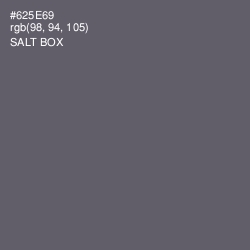 #625E69 - Salt Box Color Image