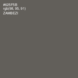 #625F5B - Zambezi Color Image
