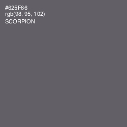 #625F66 - Scorpion Color Image