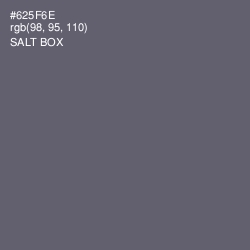 #625F6E - Salt Box Color Image