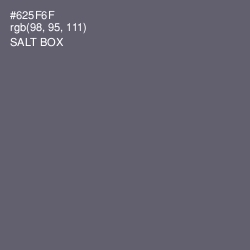 #625F6F - Salt Box Color Image