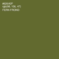 #626A2F - Fern Frond Color Image