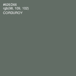 #626D66 - Corduroy Color Image