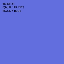 #626EDE - Moody Blue Color Image