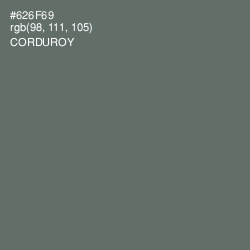 #626F69 - Corduroy Color Image