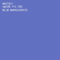 #6270C1 - Blue Marguerite Color Image