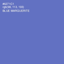 #6271C1 - Blue Marguerite Color Image