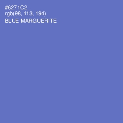 #6271C2 - Blue Marguerite Color Image