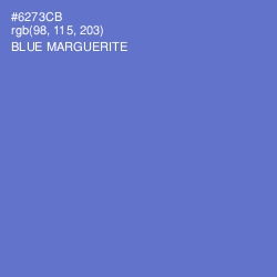 #6273CB - Blue Marguerite Color Image