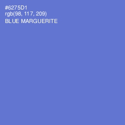 #6275D1 - Blue Marguerite Color Image