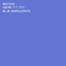 #6275D3 - Blue Marguerite Color Image