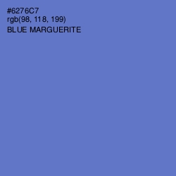 #6276C7 - Blue Marguerite Color Image