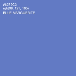 #6279C3 - Blue Marguerite Color Image