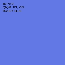 #6279E5 - Moody Blue Color Image