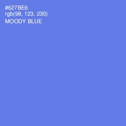 #627BE6 - Moody Blue Color Image