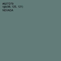 #627D79 - Nevada Color Image