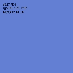 #627FD4 - Moody Blue Color Image