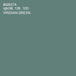 #62807A - Viridian Green Color Image