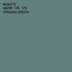 #62807D - Viridian Green Color Image