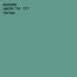 #629A89 - Patina Color Image