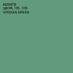 #629B7B - Viridian Green Color Image