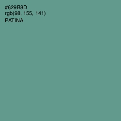 #629B8D - Patina Color Image