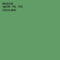 #629C66 - Highland Color Image