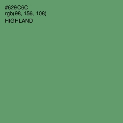 #629C6C - Highland Color Image