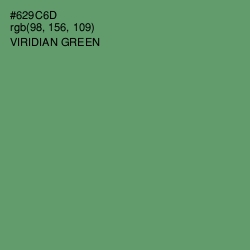 #629C6D - Viridian Green Color Image