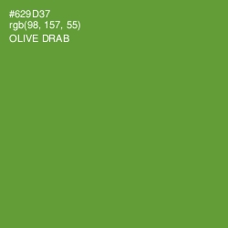 #629D37 - Olive Drab Color Image