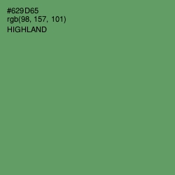#629D65 - Highland Color Image