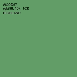 #629D67 - Highland Color Image