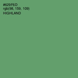 #629F6D - Highland Color Image