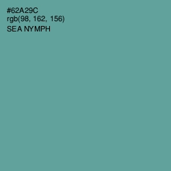 #62A29C - Sea Nymph Color Image