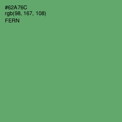 #62A76C - Fern Color Image