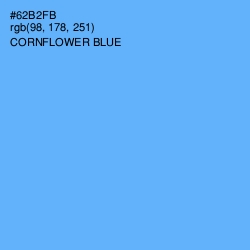 #62B2FB - Cornflower Blue Color Image