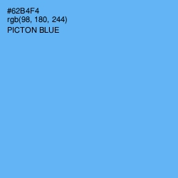 #62B4F4 - Picton Blue Color Image