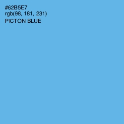 #62B5E7 - Picton Blue Color Image